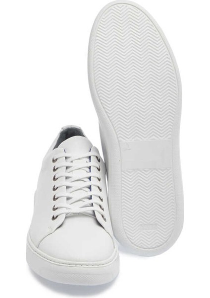 Beyaz Deri Erkek Sneaker - E24I1AY56625-A26