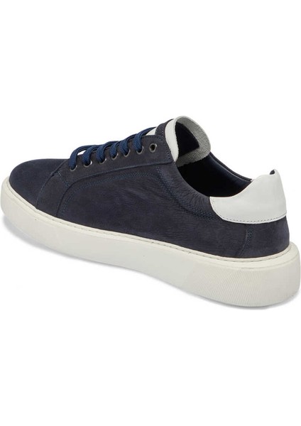 Lacivert Hakiki Deri Erkek Sneaker - E24I1AY56844-A31