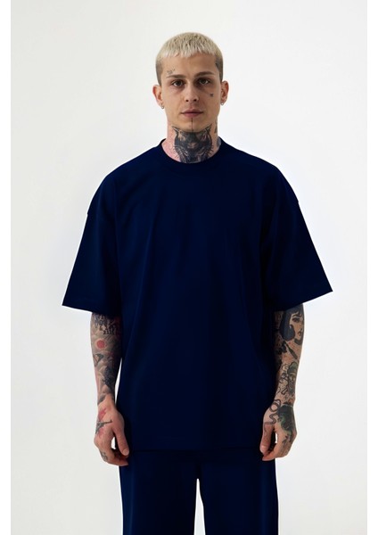 Lux Kısa Kollu Tişört Lacivert modelleri