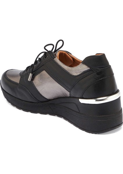 Siyah Hakiki Deri Kadın Sneaker - K24I1AY67144-A23 fiyatları