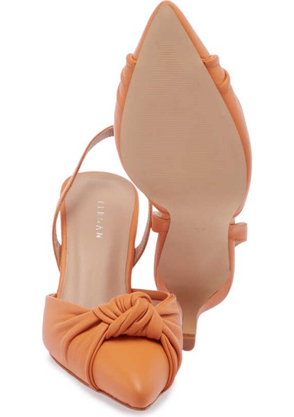 Turuncu Hakiki Deri Kadın Stiletto - K24I1AY67169-T6S fırsatları