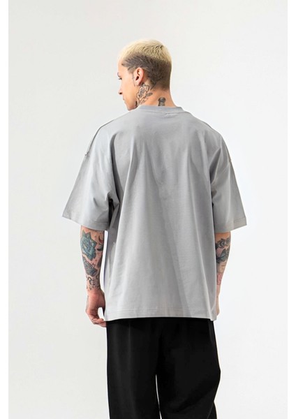 Lux Kısa Kollu Tişört Gri fırsatları