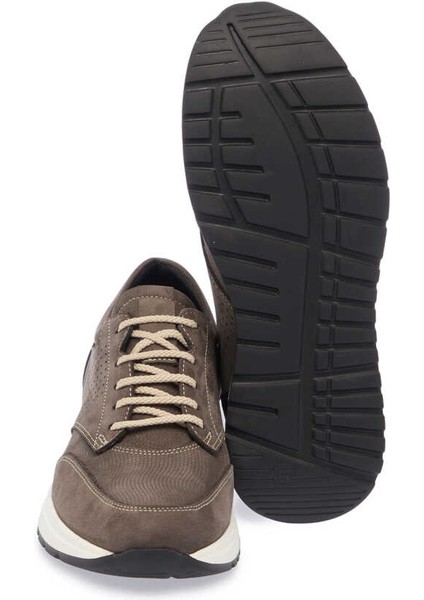 Vizon Hakiki Nubuk Deri Erkek Sneaker - E24I1AY56739-A65 fırsatları