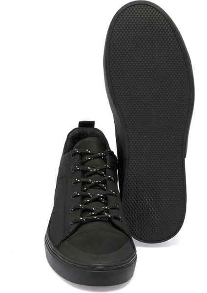 Siyah Hakiki Deri Erkek Sneaker - E24I1AY56827-A23