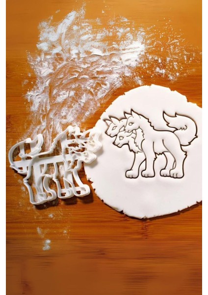 Üç Başlı Köpek Kurabiye Kalıbı, Hamur Şekillendirici