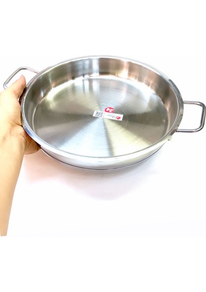 Paslanmaz Çelik Dik Yumurta Sahanı 24 cm