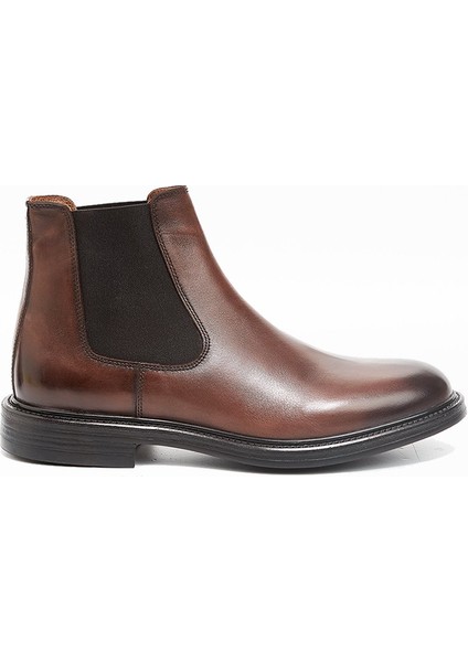 Koyu Kahverengi %100 Deri Antik Bağcıksız Classic Ayakkabı 1033245156