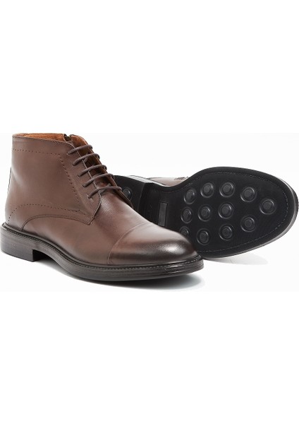 Koyu Kahverengi %100 Deri Antik Bağcıklı Classic Ayakkabı 1033245157 modelleri