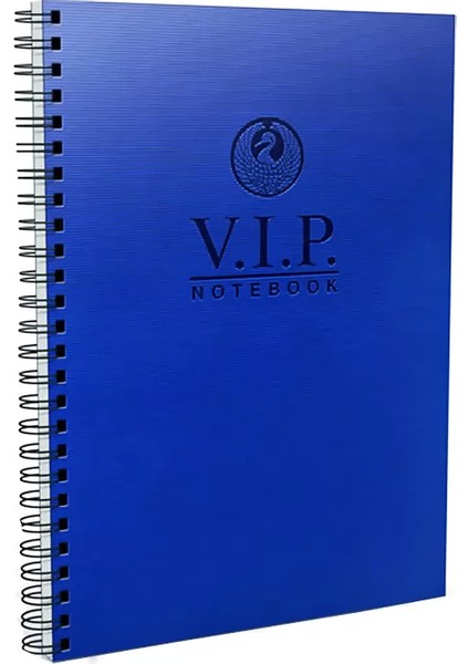 Vip Spiralli Deri Kapak Defter 17X24 Kareli 140 Yaprak (1083)