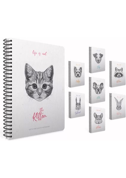 Lıfe Is Cool 19X26 120 Yp Çizgili Spiralli Sert Kpk Defter 4682