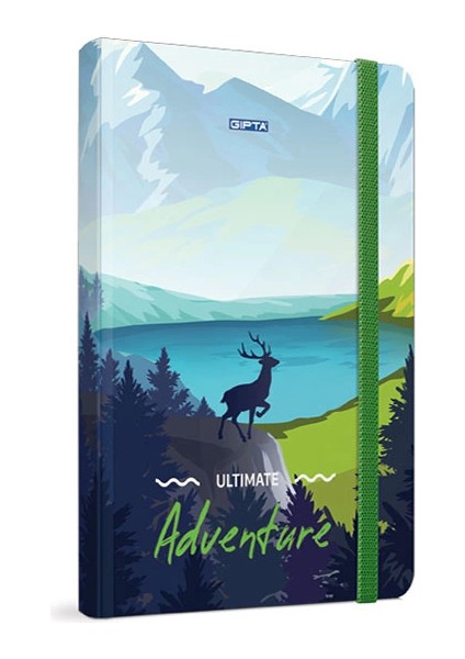 Adventure Sert Kapak Defter 13X21 Düz 120 Yaprak (3863)