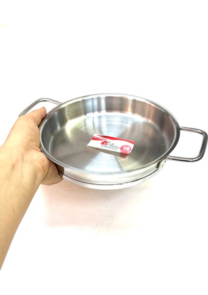 Paslanmaz Çelik Dik Yumurta Sahanı 18 cm