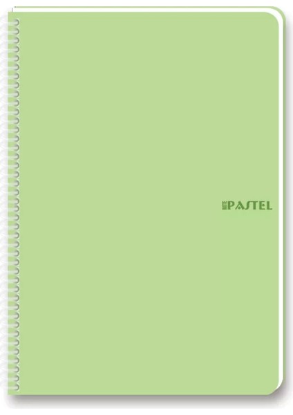 Pastel Spiralli Defter A4 Çizgili 60 Yaprak (327711)