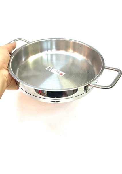 Paslanmaz Çelik Dik Yumurta Sahanı 20 cm