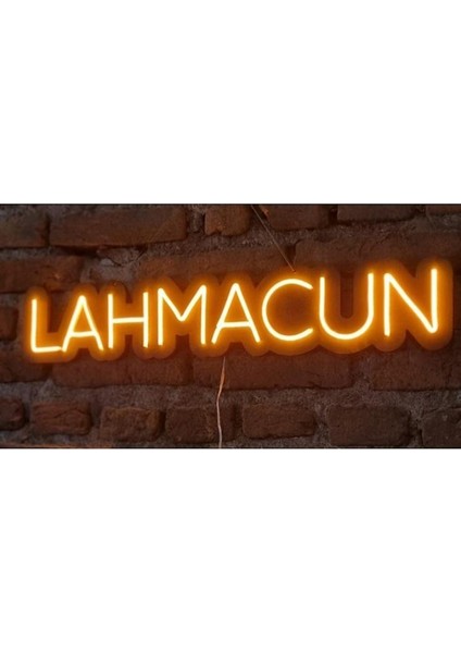Sanec Lahmacun Neon Ledli Duvar Aydınlatması