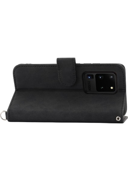 Samsung Galaxy S20 Ultra Kabartmalı Bileklik Çoklu Kredi Için Flip Case (Yurt Dışından) indirimleri