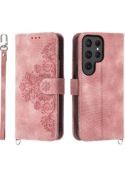 Samsung Galaxy S24 Ultra Kabartmalı Çoklu Kredi Kartı Yuvaları Için Flip Case (Yurt Dışından) modelleri