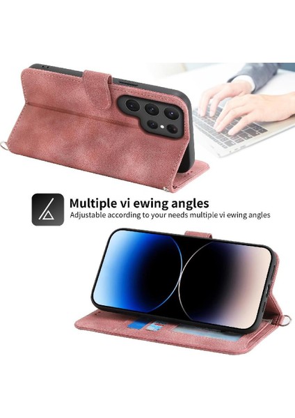 Samsung Galaxy S24 Ultra Kabartmalı Çoklu Kredi Kartı Yuvaları Için Flip Case (Yurt Dışından) fırsatları