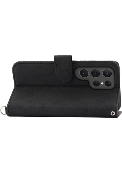 Samsung Galaxy S24 Ultra Kabartmalı Çoklu Kredi Kartı Yuvaları Için Flip Case (Yurt Dışından) modelleri