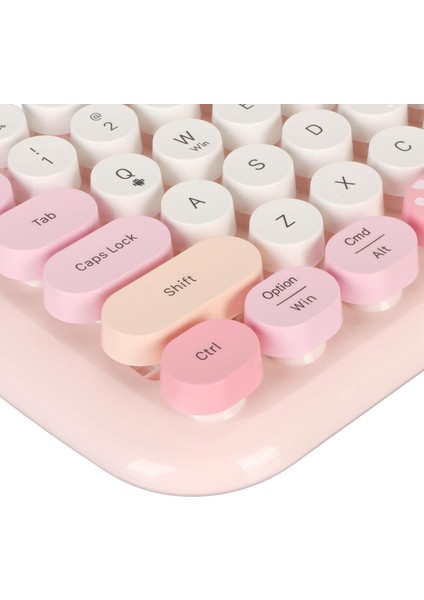 Kablosuz Klavye ve Mouse Set Renkli Sevimli 100 Tuşlu Pc Notebook Laptop Uyumlu Klavye ve Fare Ev Ofis Kullanımına Uygun Ingilizce Q Klavye modelleri