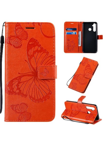 Kart Yuvası Standı ile Realme 5 Pro Için Flip Case Darbeye Kapak Manyetik (Yurt Dışından)