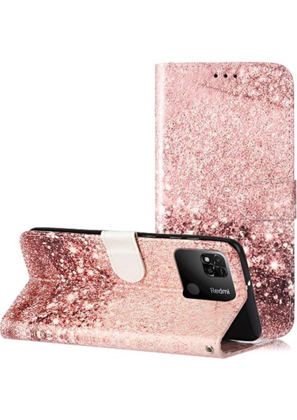 Xiaomi Redmi 9c Için Flip Case Pu Deri Cüzdan Tam Koruma Kartı Yuvaları (Yurt Dışından)