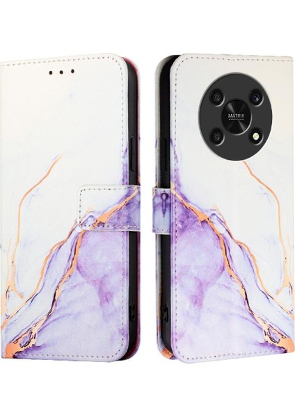 Onur X30 5g Kickstand Cüzdan Mermer Desen Pu Deri Için Kılıf (Yurt Dışından) indirimleri