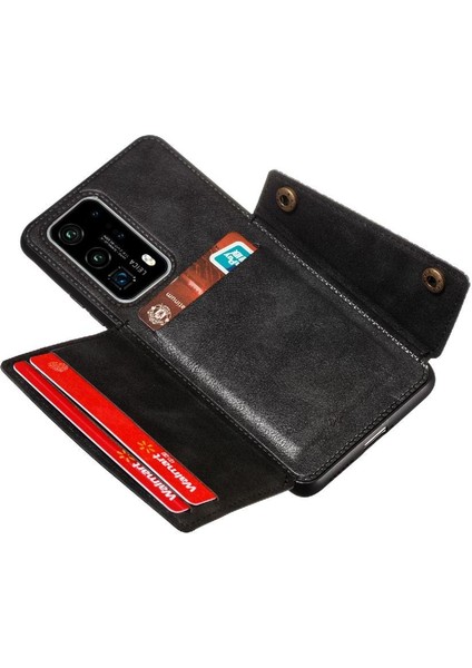 Cüzdan Kılıf Için Huawei P40 Buit Demir Kart Tutucu Cüzdan Kılıf Darbeye (Yurt Dışından) indirimleri