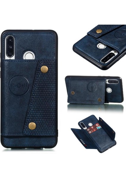 Huawei P30 Lite Buit Için Cüzdan Kılıf Demir Darbeye Dayanıklı Koruyucu Cüzdan (Yurt Dışından)