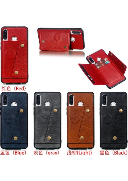 Huawei P30 Lite Buit Için Cüzdan Kılıf Demir Darbeye Dayanıklı Koruyucu Cüzdan (Yurt Dışından)