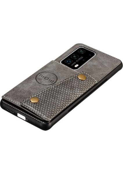 Cüzdan Kılıf Için Huawei P40 Buit Demir Kart Tutucu Cüzdan Kılıf Darbeye (Yurt Dışından) fiyatları