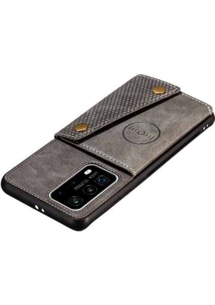 Cüzdan Kılıf Için Huawei P40 Buit Demir Kart Tutucu Cüzdan Kılıf Darbeye (Yurt Dışından) fırsatları