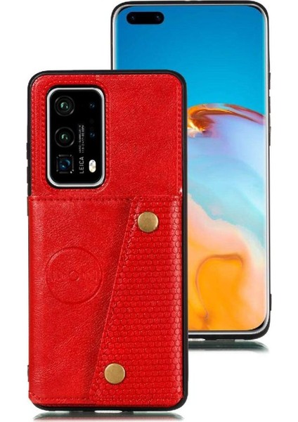 Cüzdan Kılıf Için Huawei P40 Buit Demir Kart Tutucu Cüzdan Kılıf Darbeye (Yurt Dışından) indirimleri