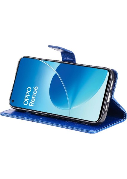 Kart Yuvası Standı ile Oppo Oppo 6 4g Için Flip Case Pu Deri Flip Manyetik (Yurt Dışından)