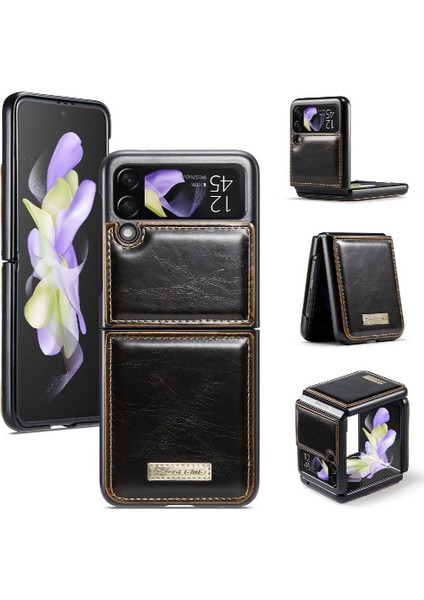 Samsung Galaxy Z Flip 4 Için Flip Case 5g Kickstand Kart Tutucu Retro (Yurt Dışından)