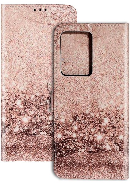 Samsung Galaxy S20 Ultra Manyetik Mermer Desen Tam Pu Için Flip Case (Yurt Dışından)
