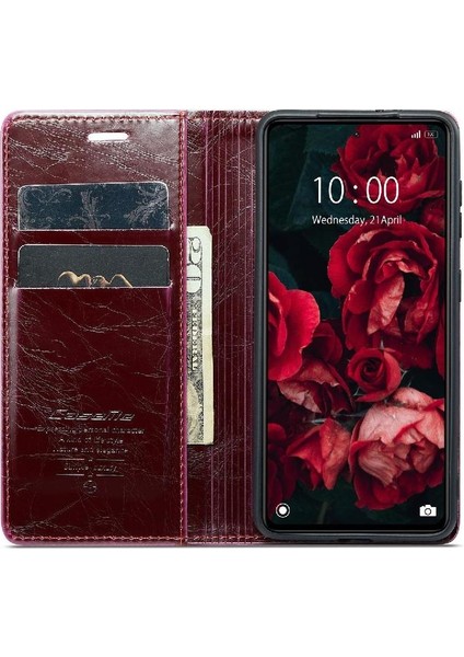 Xiaomi Redmi Not 12 Pro Artı 5g Manyetik Cüzdan Kickstand Için Flip Case (Yurt Dışından)