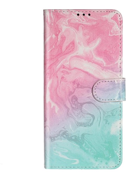 Samsung Galaxy A51 4g Için Flip Case Manyetik Pu Deri Cüzdan Tam Mermer (Yurt Dışından)