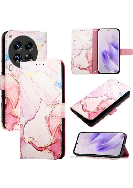 Tecno Camon 30 Premier 5g Pu Deri Mermer Desen Kickstand Için Kılıf (Yurt Dışından) indirimleri