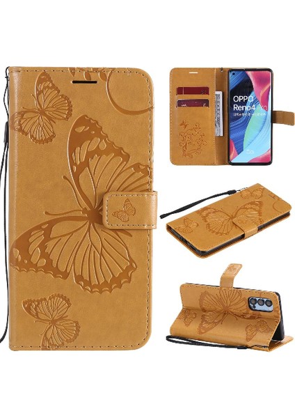Oppo Için Flip Case Oppo 4 Pro 5g Flip Kickstand Kart Yuvası Standı ile Pu (Yurt Dışından)