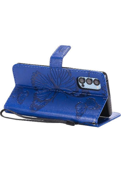 Oppo Için Flip Case Oppo 4 Pro 5g Flip Kickstand Kart Yuvası Standı ile Pu (Yurt Dışından)