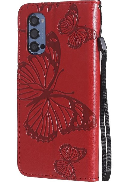 Oppo Için Flip Case Oppo 4 Pro 5g Flip Kickstand Kart Yuvası Standı ile Pu (Yurt Dışından)