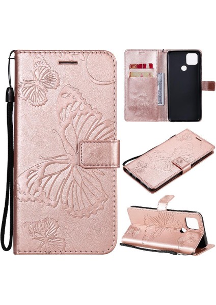 Kart Yuvası Standı Flip Kickstand ile Oppo A15 Pu Deri Için Flip Case (Yurt Dışından)