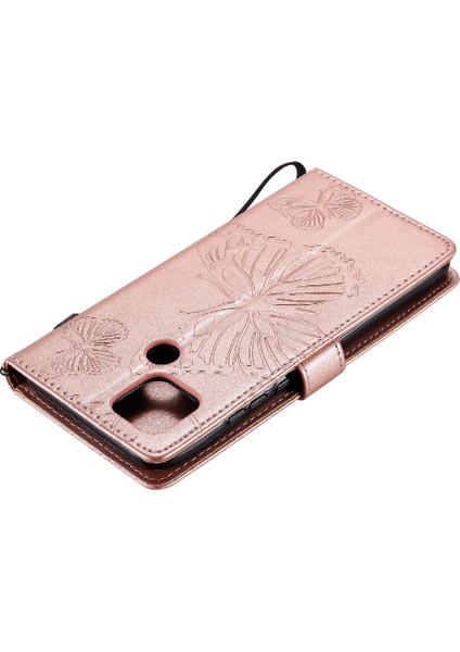 Kart Yuvası Standı Flip Kickstand ile Oppo A15 Pu Deri Için Flip Case (Yurt Dışından)