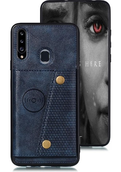 Samsung Galaxy A20S Cüzdan Kılıf Için Cüzdan Kılıf Darbeye Koruyucu Kart (Yurt Dışından)