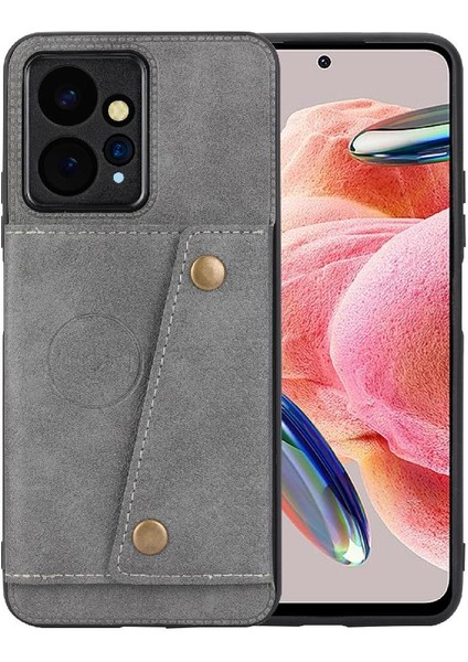 Cüzdan Kılıf Xiaomi Redmi Için Not 12 4g Buit Demir Darbeye Koruyucu (Yurt Dışından)