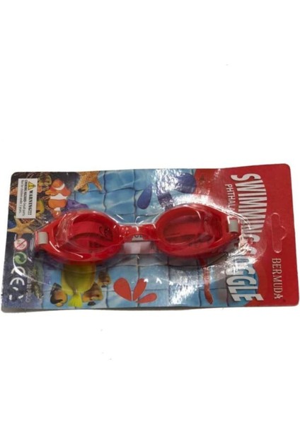 Yüzme Gözlüğü, Yaz Tatili, Su Geçirmez, Koruyucu, Kırmızı, 15cm