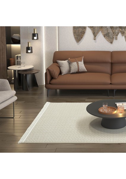 Hasır 621 Krem Halı Ince Mutfak Halısı Yazlık Halı Kilim Kesme Halı Yolluk Antre Hol Koridor Halısı