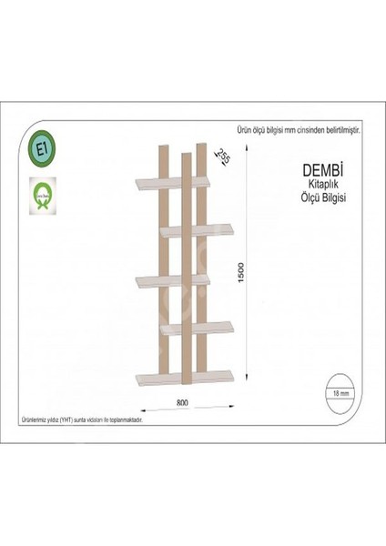 Dembi Kitaplık Ceviz
