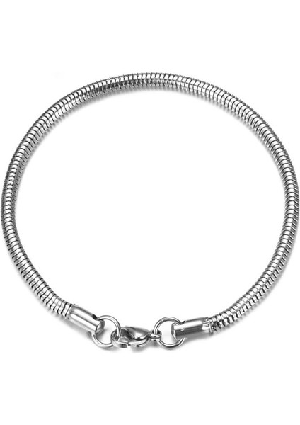 Gümüş 3 mm Yılan Zincir Bileklik